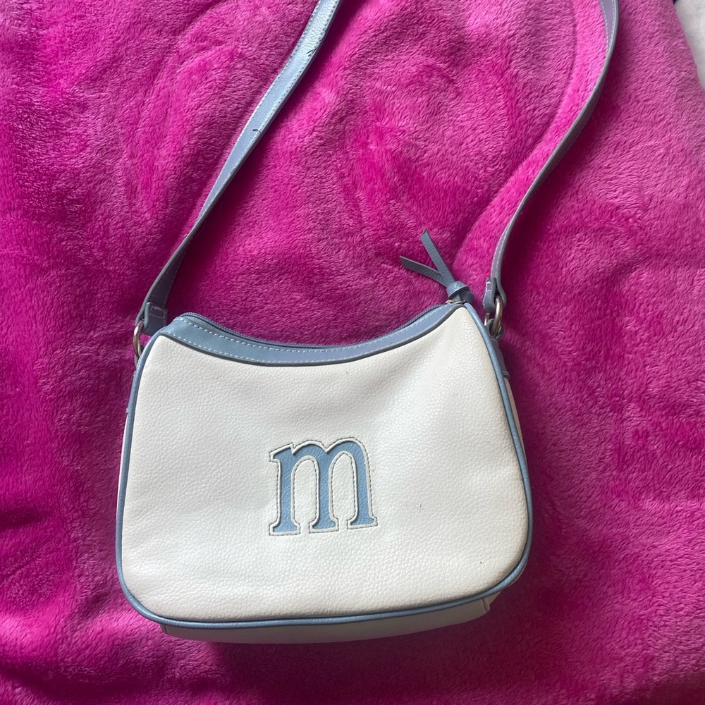 M White and Blue Women's Bag